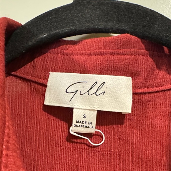 Gilli Red Ribbed Knit Top - Picture 2 of 5